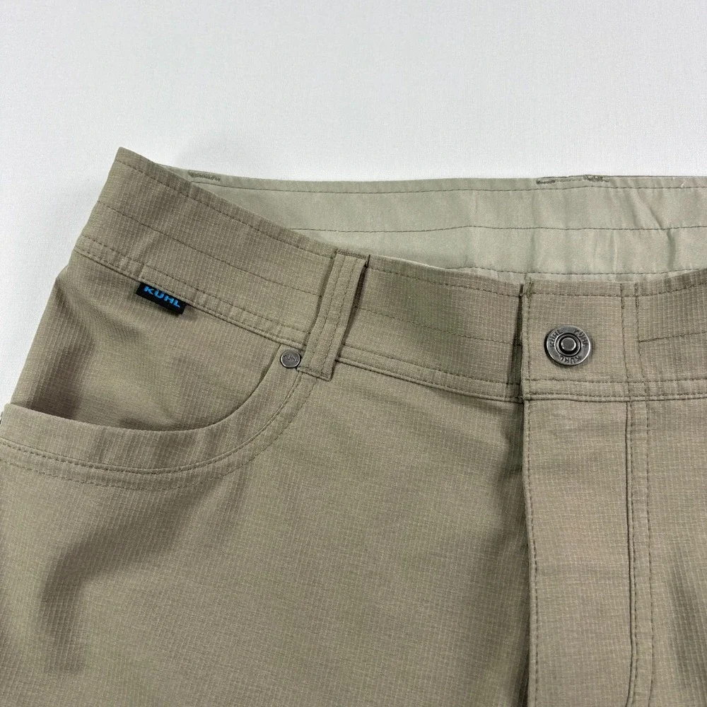 Kuhl Silencr Shorts Mens 34 Brown Ripstop Cargo Stretch Outdoor Hiking Trail
